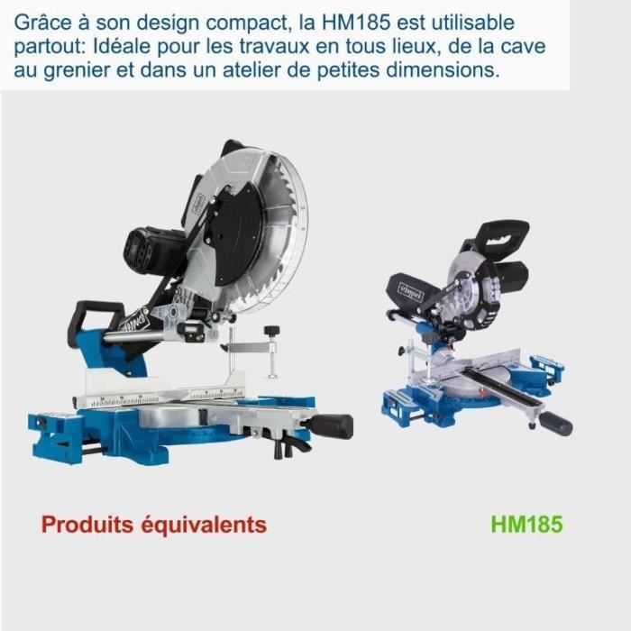 SCHEPPACH Radial Miter Saw HM 185 - 1400W - Blade Ø 185 mm