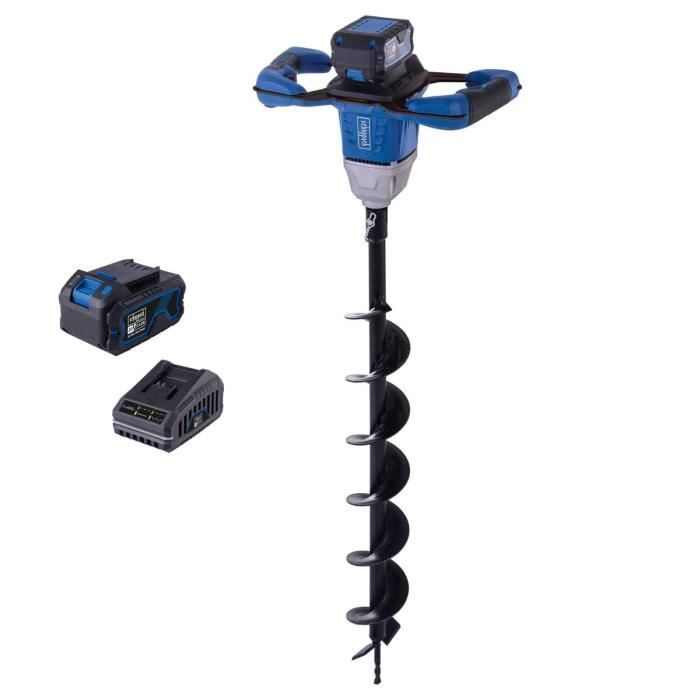 Scheppach BC-EB100-X Cordless Earth Auger - 100 mm Diameter, 3 Modes
