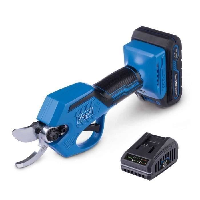 Scheppach Cordless Pruner - BC-PRS28-X - 28 mm Cutting Capacity - 20V 2Ah IXES Battery + Charger