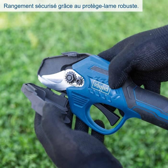 Scheppach Cordless Pruner - BC-PRS28-X - 28 mm Cutting Capacity - 20V 2Ah IXES Battery + Charger