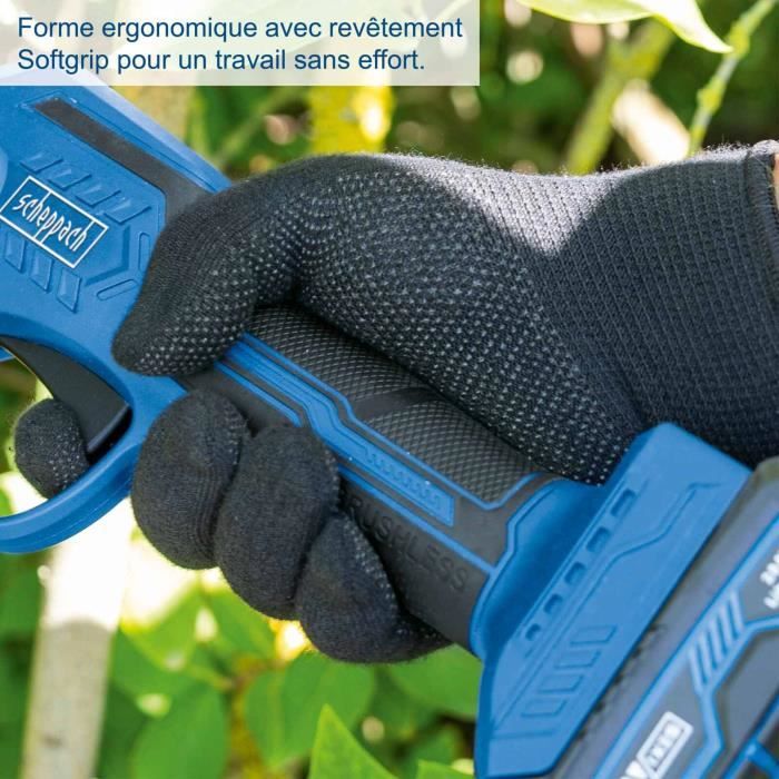 Scheppach Cordless Pruner - BC-PRS28-X - 28 mm Cutting Capacity - 20V 2Ah IXES Battery + Charger