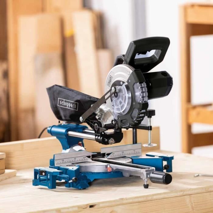 SCHEPPACH Miter Saw HM 185 - 1400W - 30-Tooth Blade Ø 185 mm
