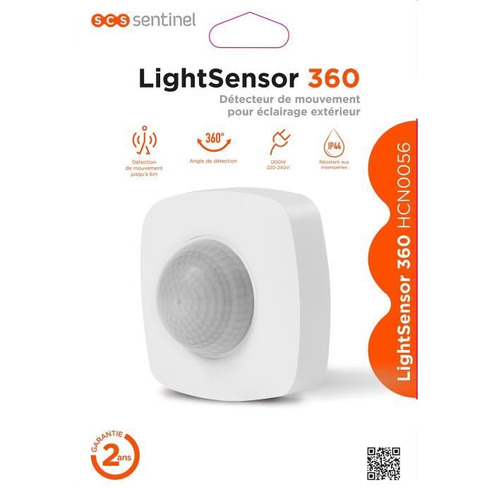 SCS SENTINEL Outdoor Motion Detector - LightSensor 360 - 360° Detection Angle