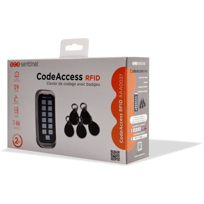 SCS Coding Keypad - 12V Badges - Water-Resistant - CodeAccess RFID