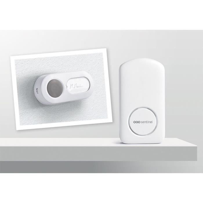 SCS SENTINEL OneBell 100 Wireless Doorbell - 100 m Range - 15 Melodies - IP55