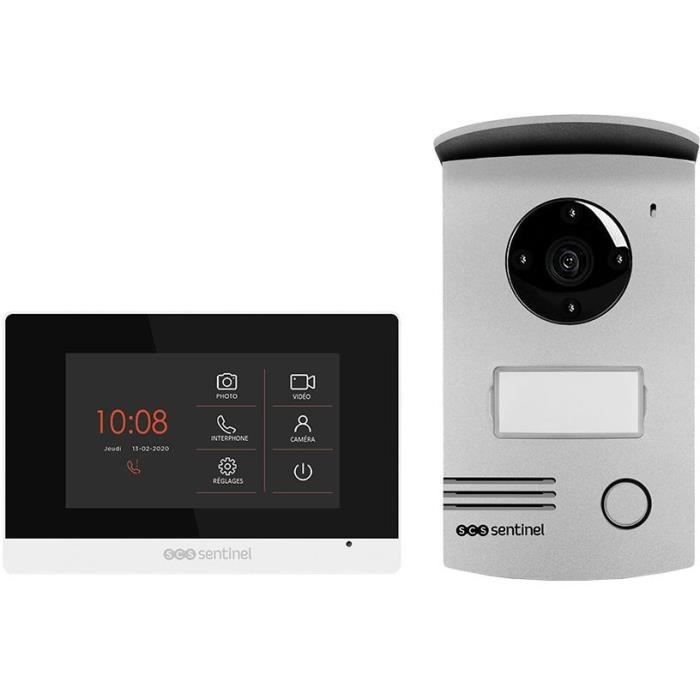 SCS SENTINEL VisioDoor 4.3+ Wired Video Intercom - 4.3" Touchscreen Monitor - Night Vision