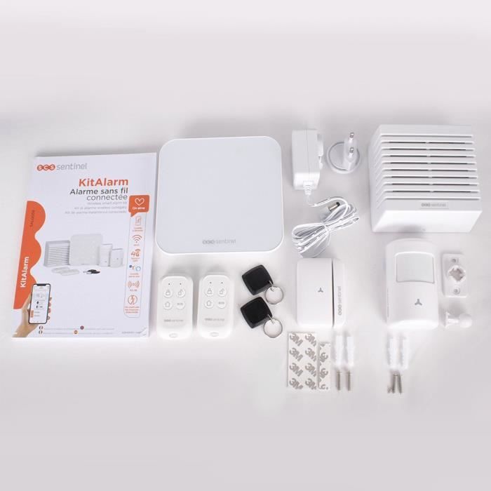 Wi-Fi and 4 G GSM Connected Wireless Alarm - KitAlarm - SCS SENTINEL