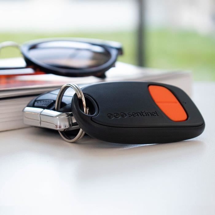 SCS SENTINEL 2-Channel Remote Control - Orange, 40 m Range, 433.92 MHz, CR2032 Battery Included