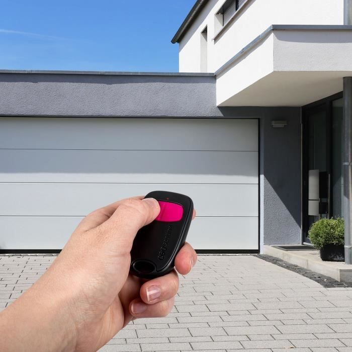 SCS SENTINEL 2-Channel Remote Control - Fuchsia, 40 m Range, 433.92 MHz, CR2032 Battery Included