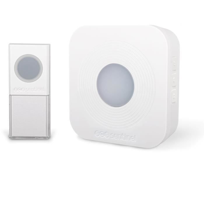 SCS SENTINEL SimplyBell Wireless Doorbell - 200 m Range - 36 Melodies - White