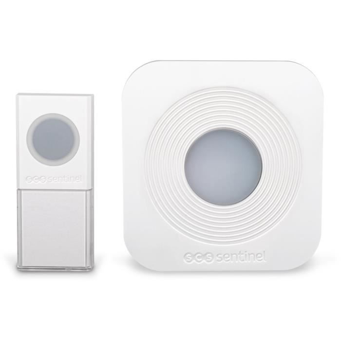 SCS SENTINEL SimplyBell Wireless Doorbell - 200 m Range - 36 Melodies - White