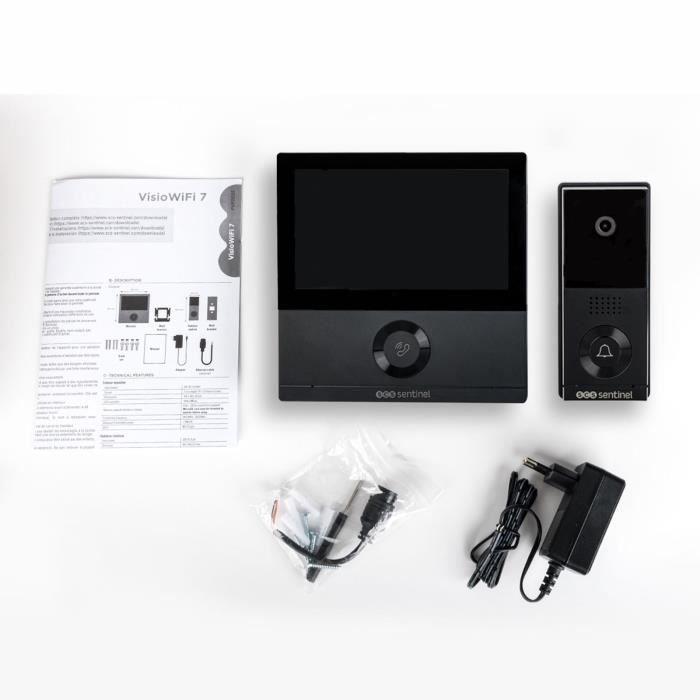 SCS SENTINEL VisioWifi 7 Wired Connected Video Intercom - 7" Screen