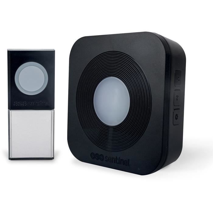 SCS SENTINEL SimplyBell Wireless Doorbell - 200 m Range - 36 Melodies - Black