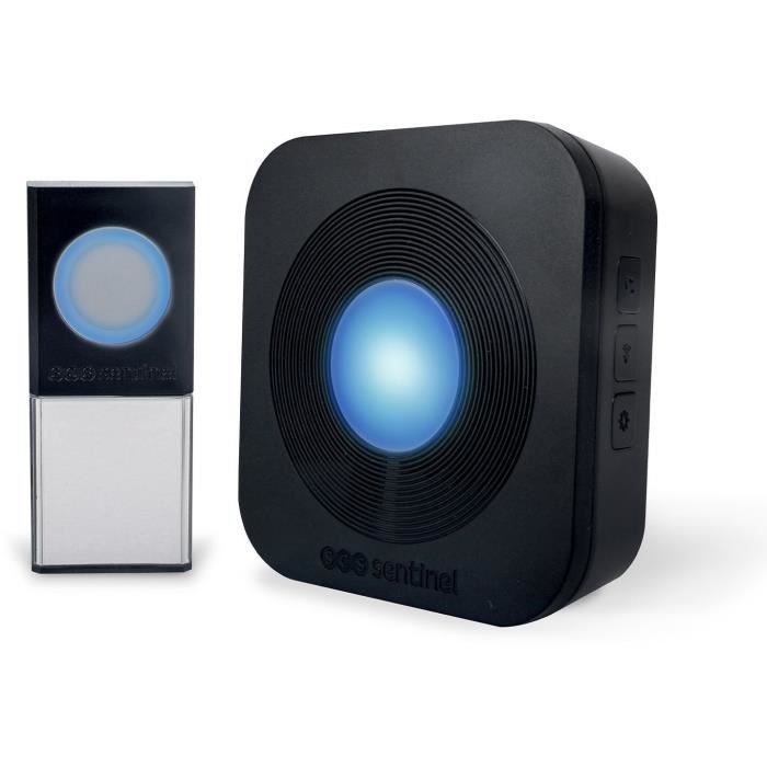 SCS SENTINEL SimplyBell Wireless Doorbell - 200 m Range - 36 Melodies - Black