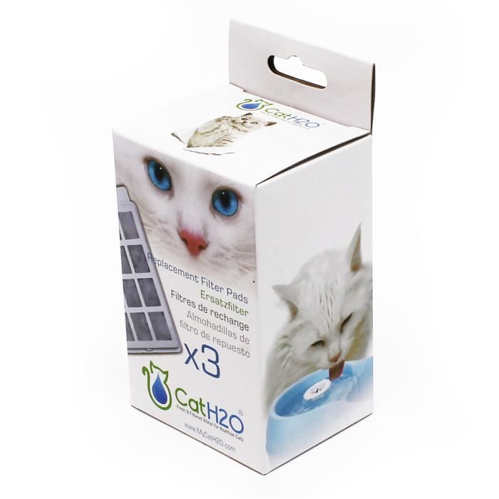 H2O Replacement Filters - Foam and Activated Carbon - For Cat and Dog Water Fountains