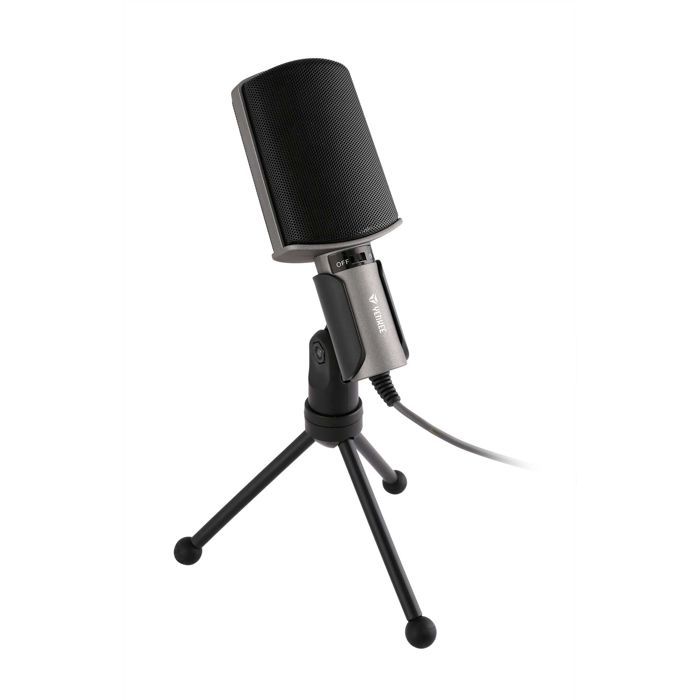YENKEE YMC 1020GY Desktop PC Microphone - High-Quality - Adjustable Tripod