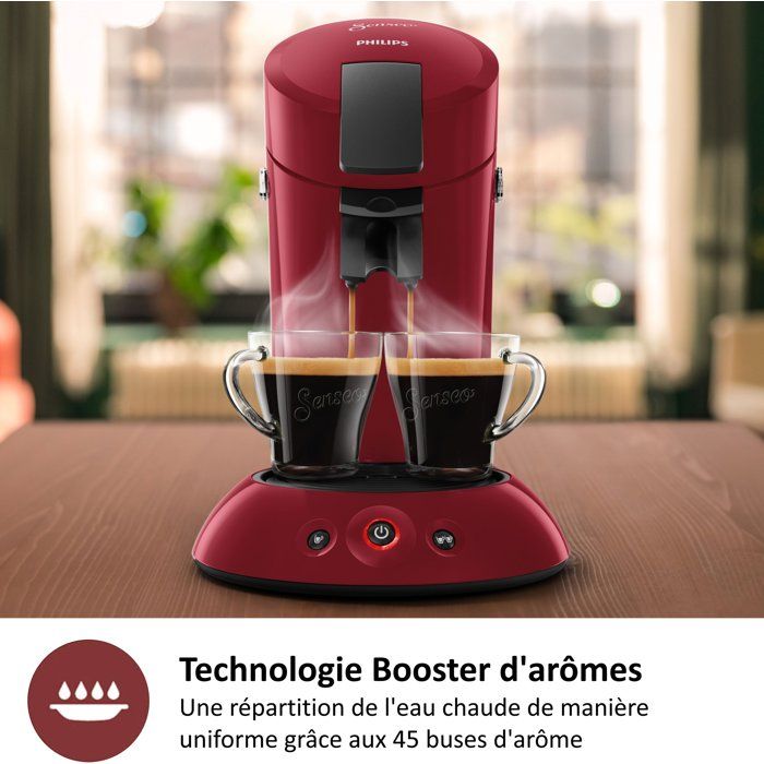 PHILIPS Pod Coffee Maker - SENSEO - HD6553/81 - Original - Red