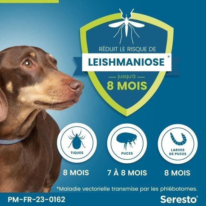SERESTO Dog Flea and Tick Collar - 8 kg - 2 Units