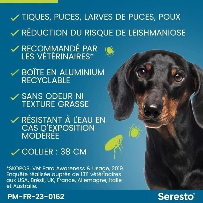 SERESTO Dog Flea and Tick Collar - 8 kg - 2 Units