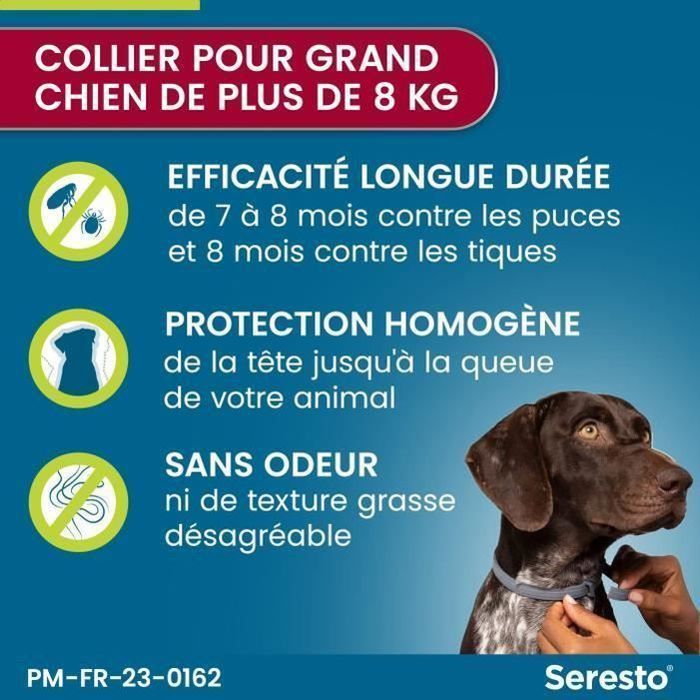 SERESTO Dog Flea and Tick Collar +8 kg - 2 Units