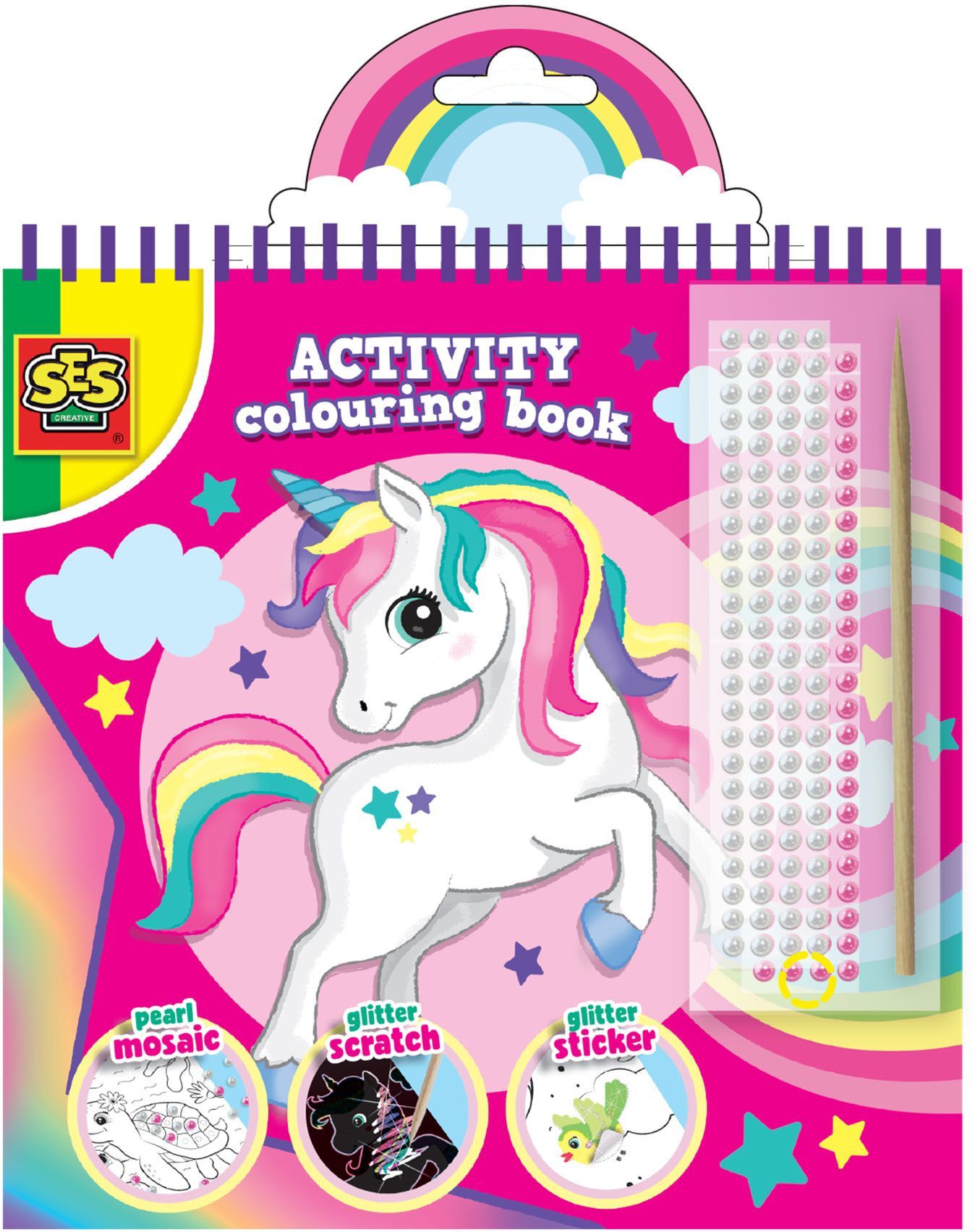 3-in-1 Glitter Coloring Activity Book