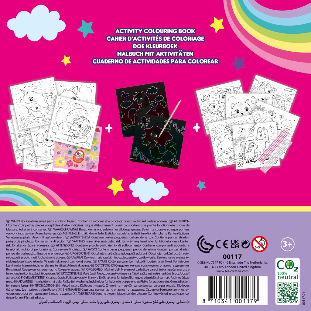 3-in-1 Glitter Coloring Activity Book