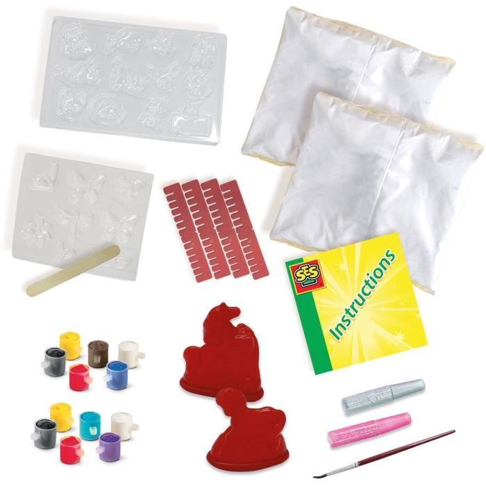 SES Creative - Molding and Painting 3 in 1 - Hobby Pink - 12 Colors - Ages 5+