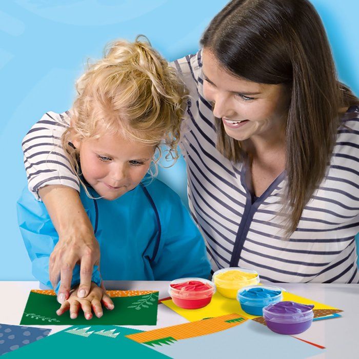SES CREATIVE - My First Animals to Paint - 16 Cards + Stickers - Sensory Activity - Age: 1+