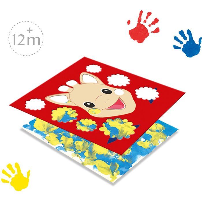 SES Creative Finger Painting Kit - Hobby 1-4 - Sophie the Giraffe - For Ages 1+