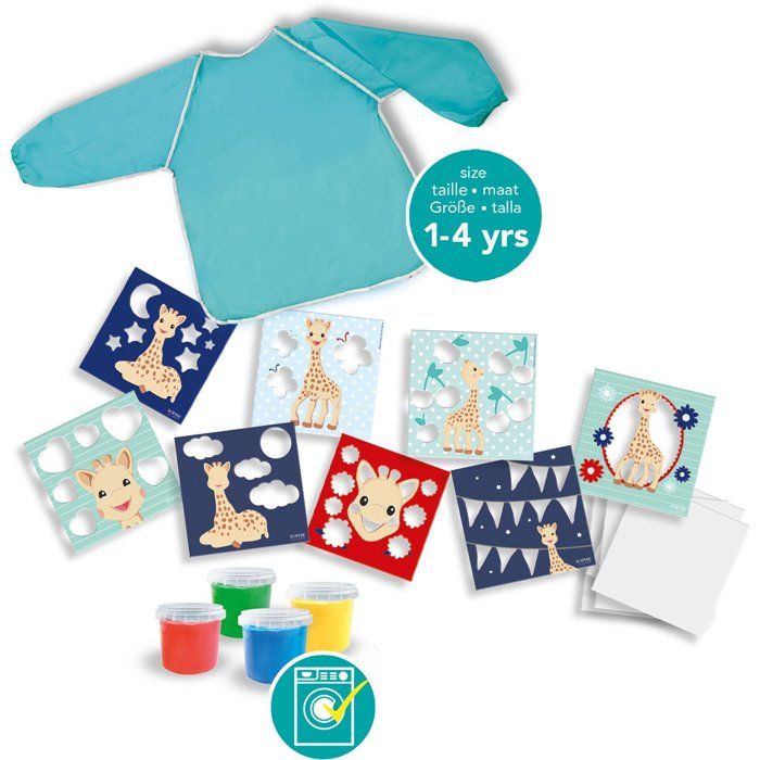 SES Creative Finger Painting Kit - Hobby 1-4 - Sophie the Giraffe - For Ages 1+