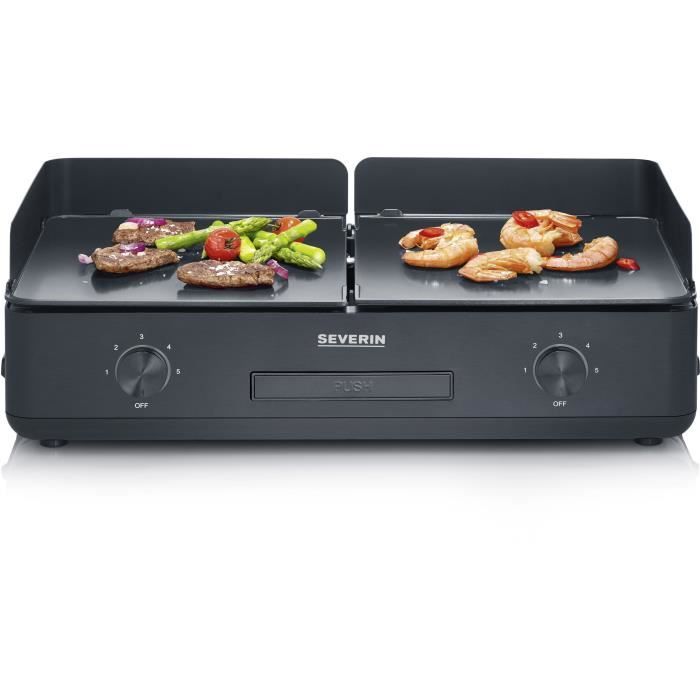 SEVERIN Plancha Grill - PG8569 - 2200W - 48x27cm Non-stick Ceramic Coating