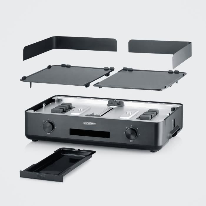 SEVERIN Plancha Grill - PG8569 - 2200W - 48x27cm Non-stick Ceramic Coating