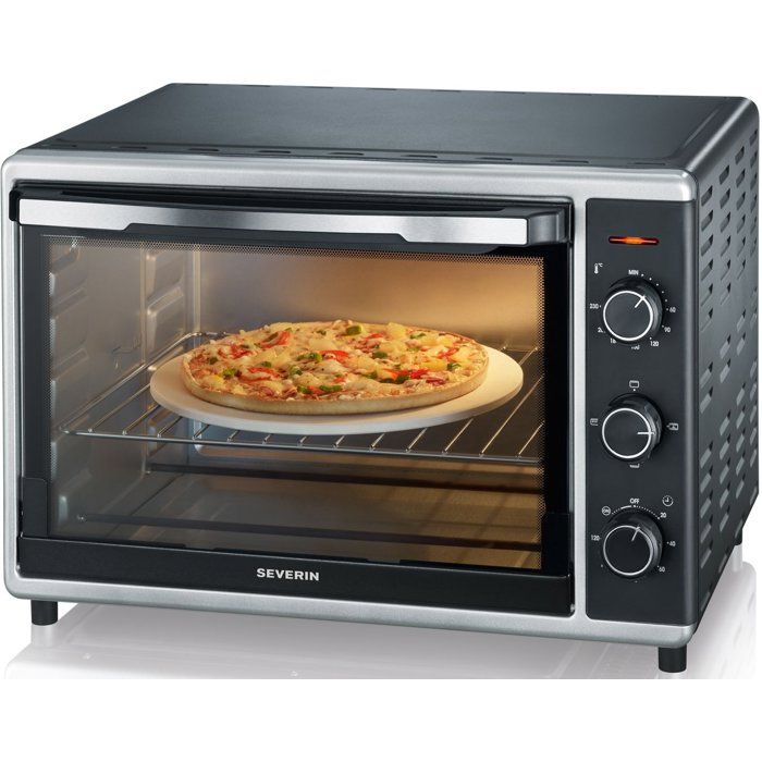 SEVERIN Mini Oven with Convection - TO2058 42 L - 1800W - Black/Stainless Steel 120-Minute