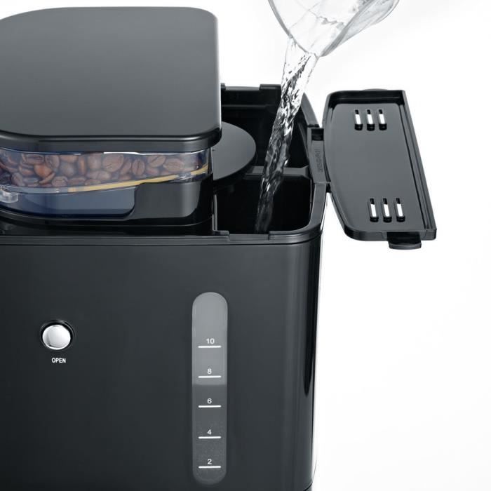 SEVERIN 4810 Filter Coffee Maker with Integrated Grinder - 1000W - Black