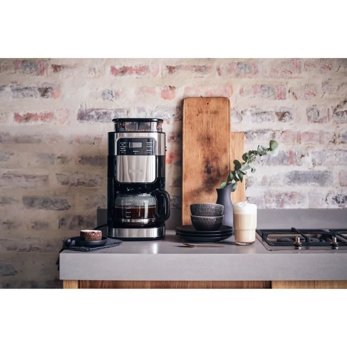 SEVERIN 4810 Filter Coffee Maker with Integrated Grinder - 1000W - Black
