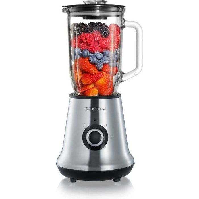 SEVERIN Blender - 500W - 1 L Glass Bowl - Stainless Steel - SM3734