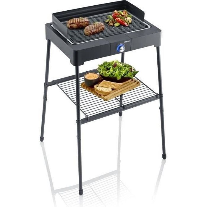 SEVERIN Electric Barbecue - PG8568 - Cooking surface 44.5x26cm - Height 85 cm - 2200W