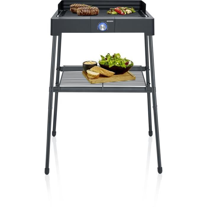 SEVERIN Electric Barbecue - PG8568 - Cooking surface 44.5x26cm - Height 85 cm - 2200W