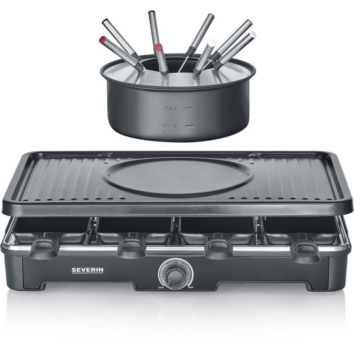 SEVERIN Raclette and Fondue Maker - RG2347 - Serves up to 8 people - 1400W