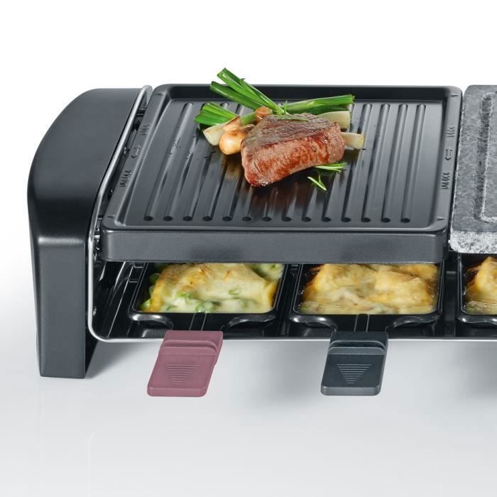 SEVERIN Raclette Grill - RG9645 - Serves up to 8 people - Combination cooking plates - 1400W
