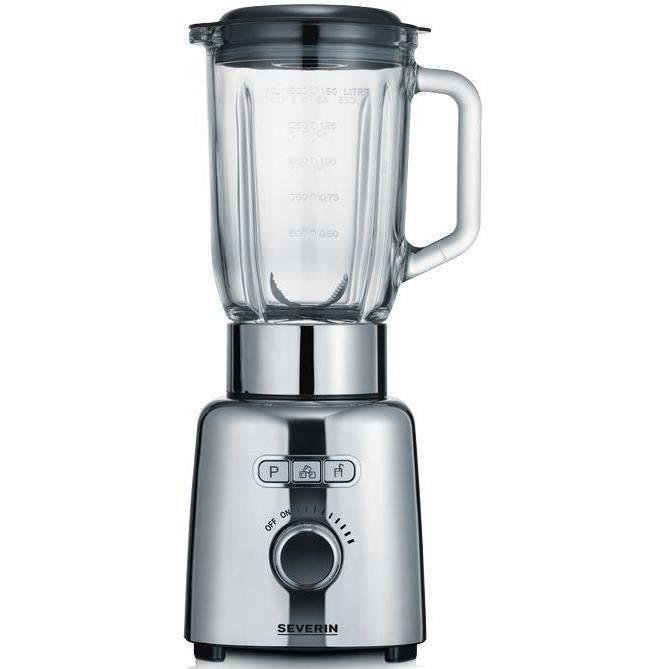 SEVERIN Blender - 1000W - 1.5 L Glass Jug - Stainless Steel - SM3710