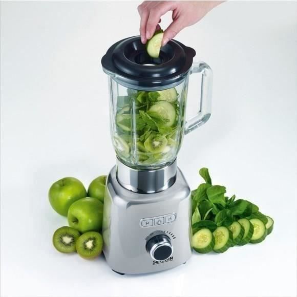 SEVERIN Blender - 1000W - 1.5 L Glass Jug - Stainless Steel - SM3710