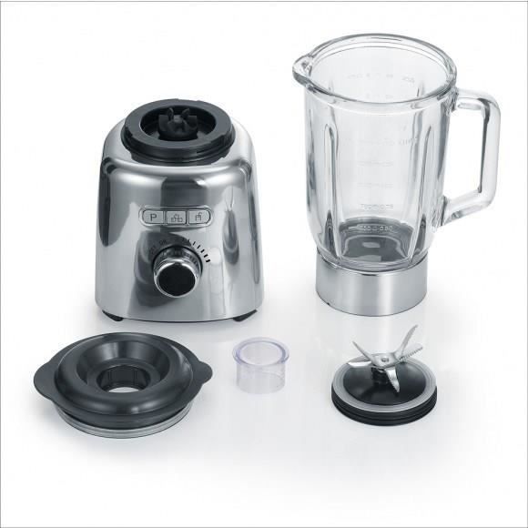 SEVERIN Blender - 1000W - 1.5 L Glass Jug - Stainless Steel - SM3710