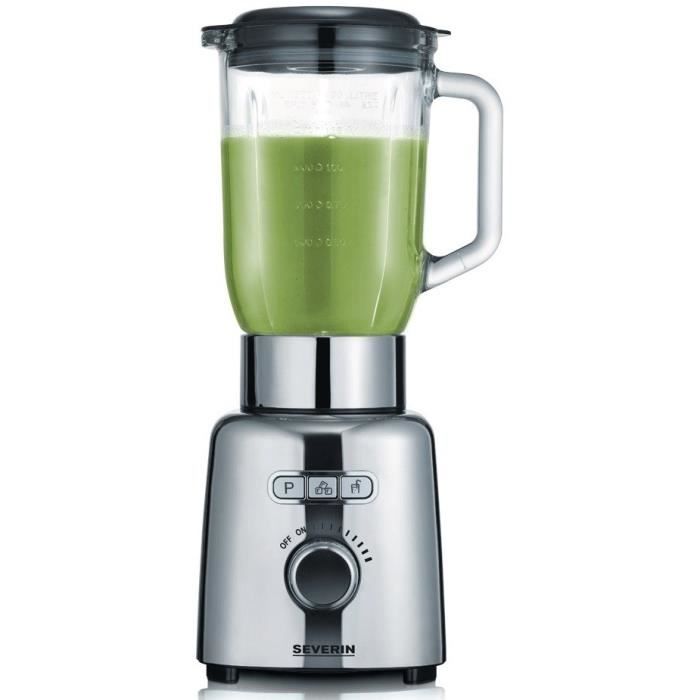 SEVERIN Blender - 1000W - 1.5 L Glass Jug - Stainless Steel - SM3710