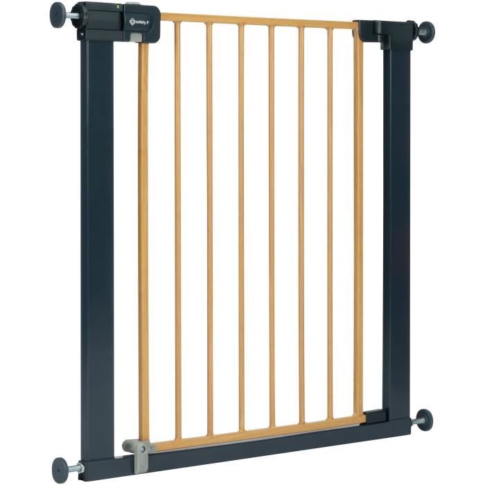 SAFETY 1st Easy Close Child Safety Gate - 73 to 80 cm - Wood Effect - Pressure Mounted