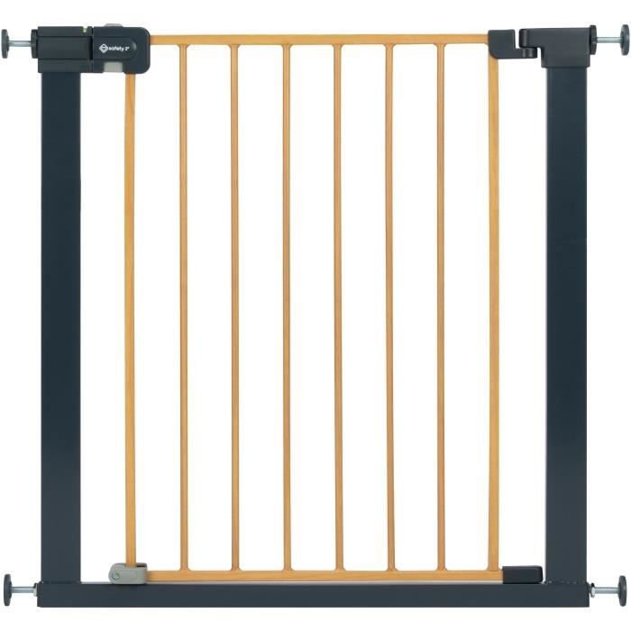 SAFETY 1st Easy Close Child Safety Gate - 73 to 80 cm - Wood Effect - Pressure Mounted