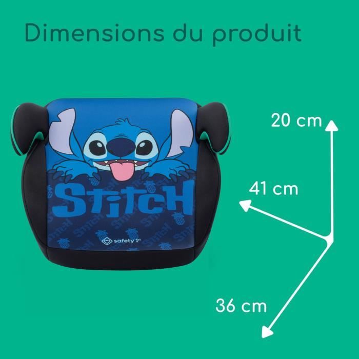 Safety 1st Disney© Star Plus i-Safe Stitch Booster Car Seat - Group 3 - Ages 6 to 10/12 years - Classic Stitch