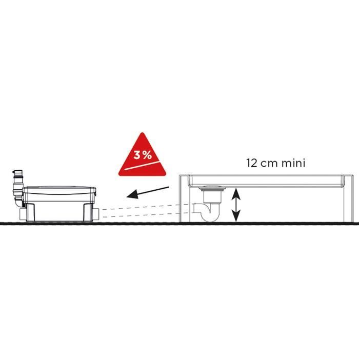 SFA Sanidouche Grey Water Pump - Low Noise - Wastewater Evacuation