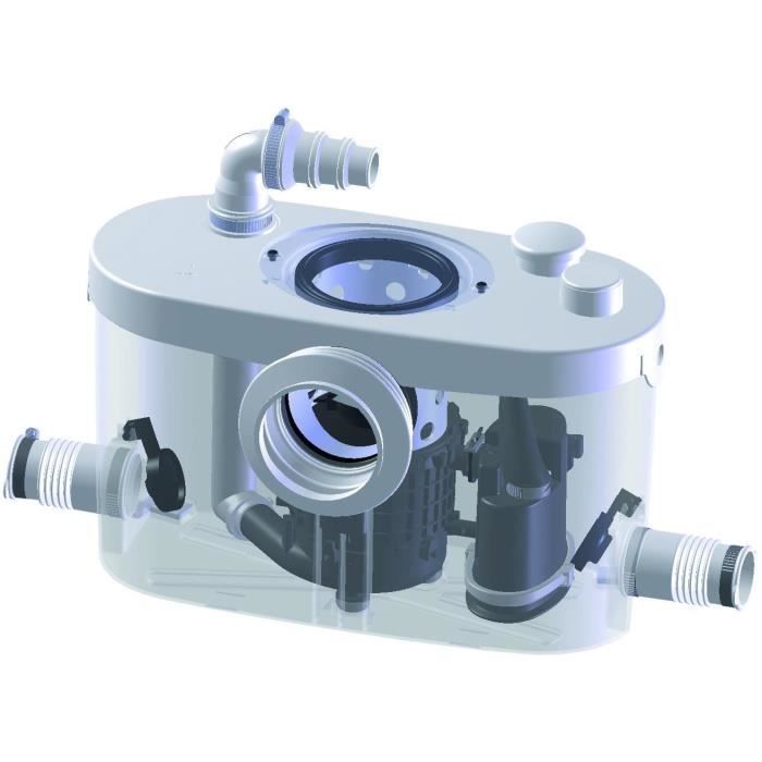 SFA SANIPRO XR UP 400W Silent Macerator - Toilet + Shower + Sink + Bidet - SRUPSTD