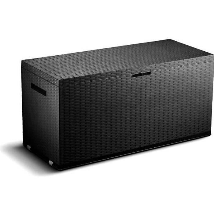TOOD Resin Storage Trunk - 350 L - 120 x 52 x 60 cm - Anthracite Grey